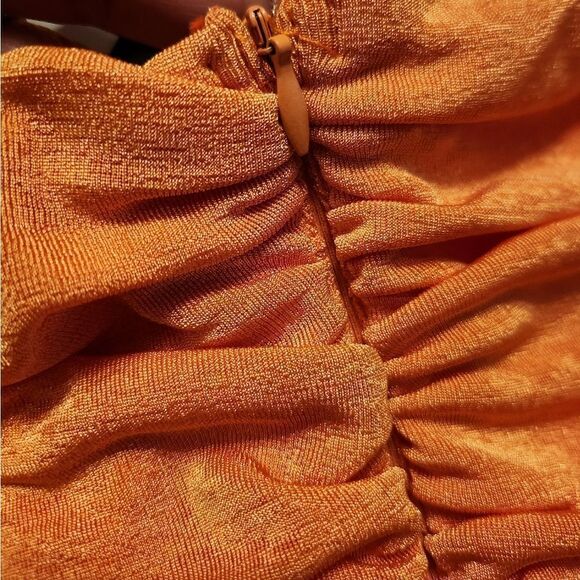 White Fox Change It Up Mini Dress Bodycon Orange Size M - Picture 9 of 11